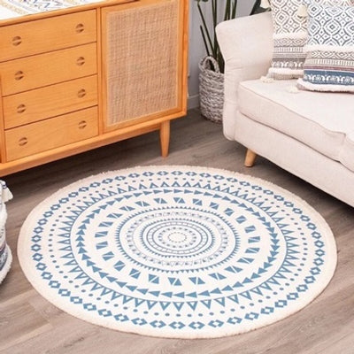 Mandala Cotton Rug 80 cm