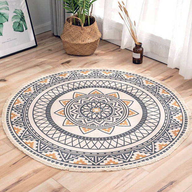 Mandala Cotton Rug 80 cm