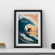 Surfing Black Frame