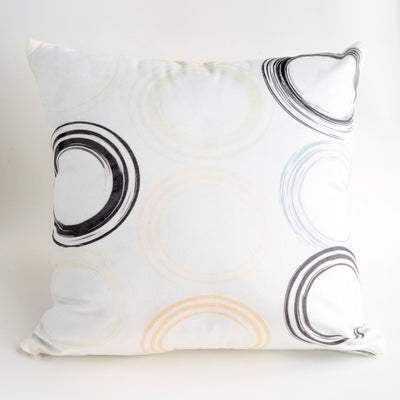 Silk circles cushion cover