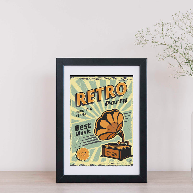 Retro-music Black Frame