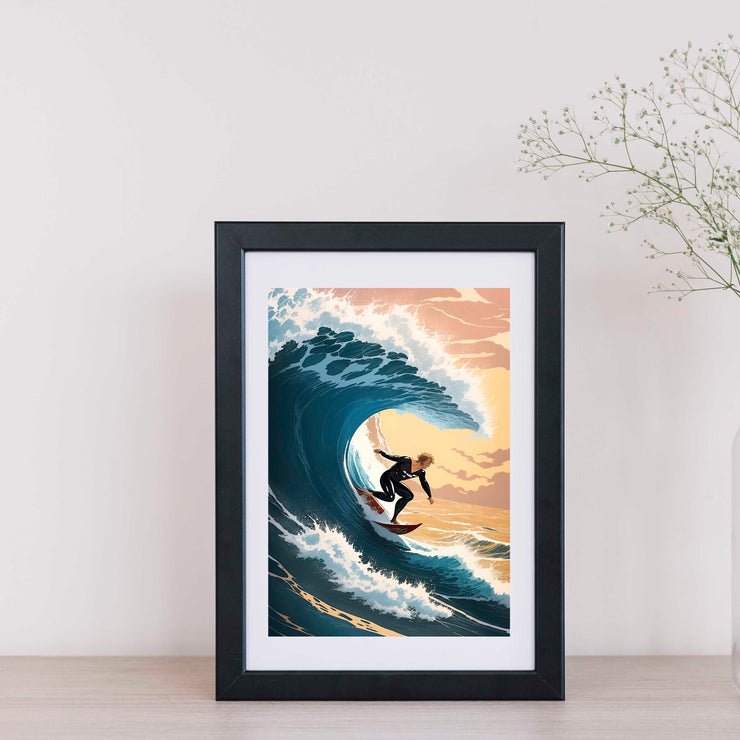 Surfing Black Frame