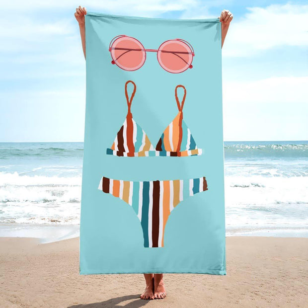 beach vibes -Microfiber towel