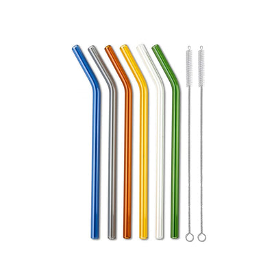 set of glass straws ( 8 pieces )